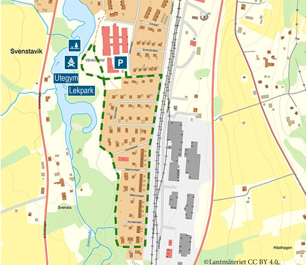 Karta över Svenstavik.