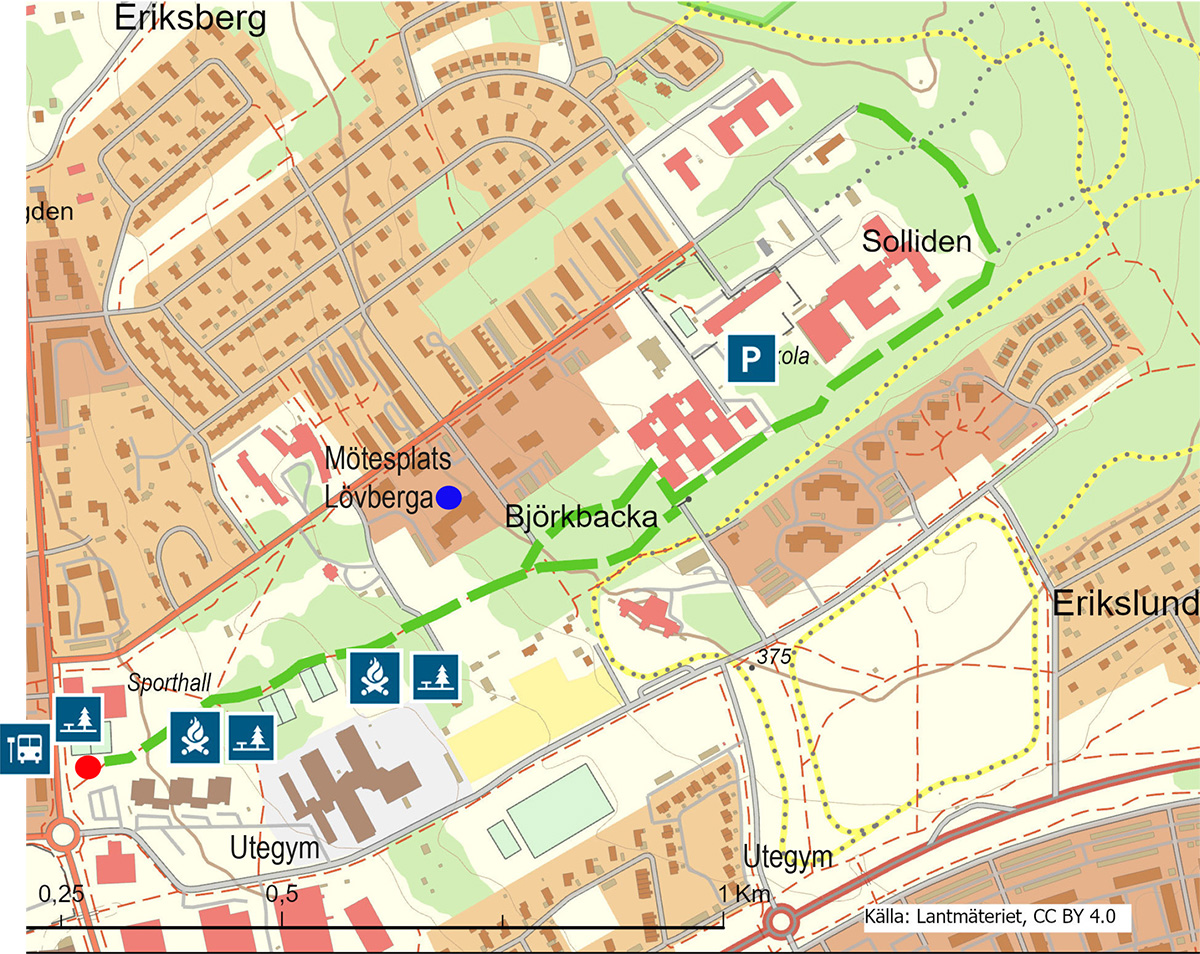 Karta över Björkbacka