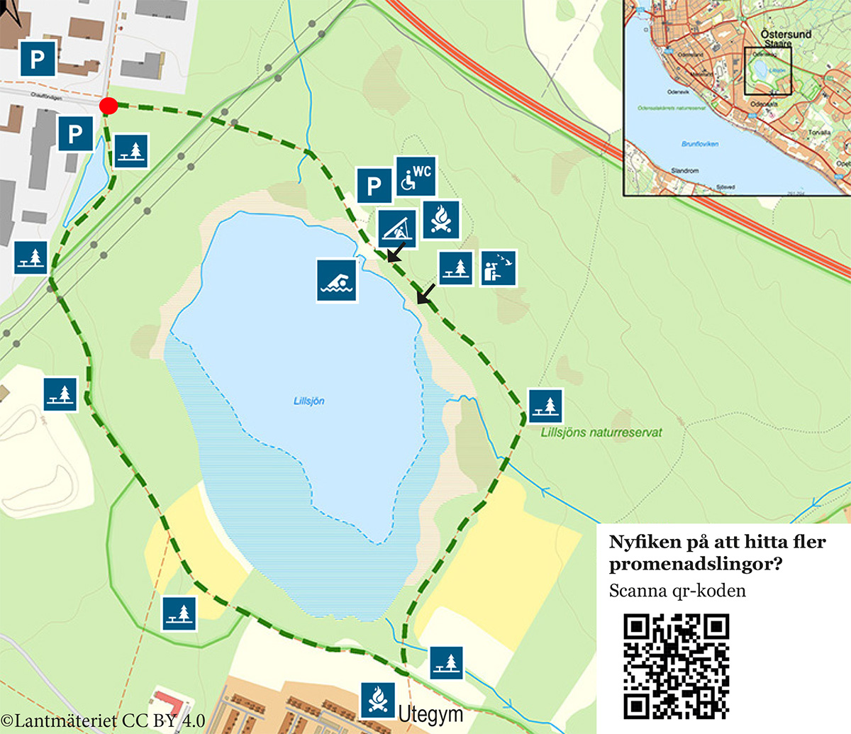 Karta över Lillsjön